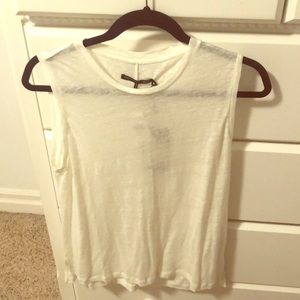 NWT Rag and Bone/Jean white tank